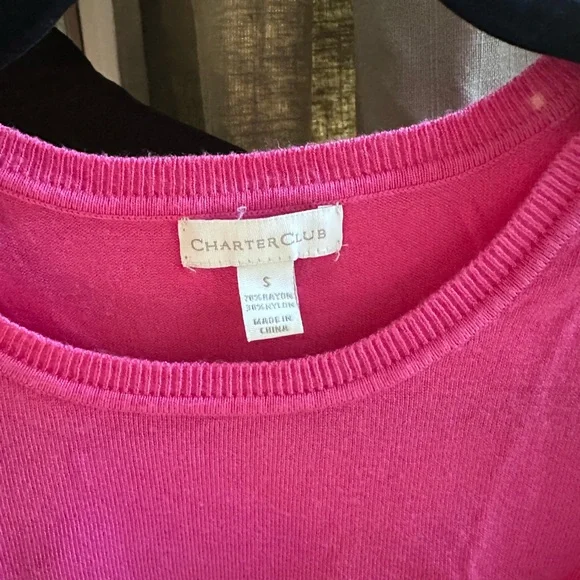 Charter Club knitted top pink - Picture 3 of 5